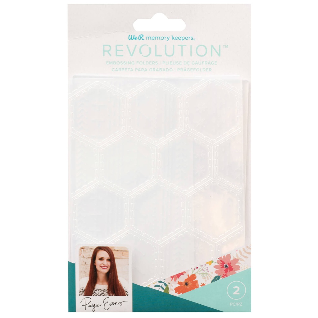 EMBOSSING FOLDER - WR - PE - REVOLUTION - PAIGE EVANS (2 PIECE)