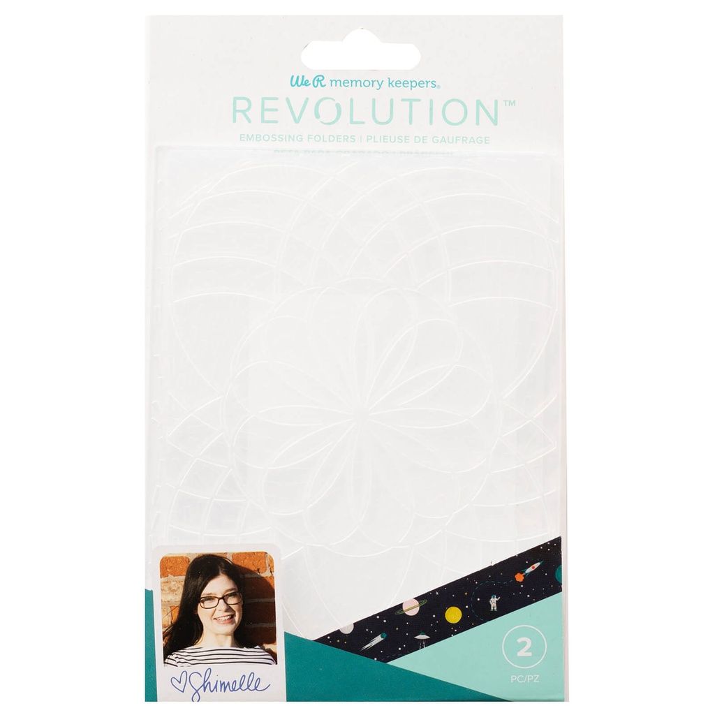 EMBOSSING FOLDER - WR - SH - REVOLUTION - SHIMELLE (2 PIECE)