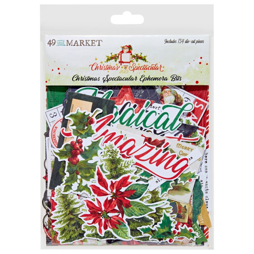 Christmas Spectacular - Kit de Efemeras y Washi Stickers