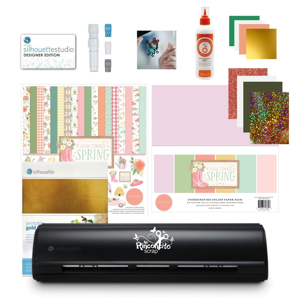 01 Silhouette Cameo 12in - Kit Primavera Creativa -