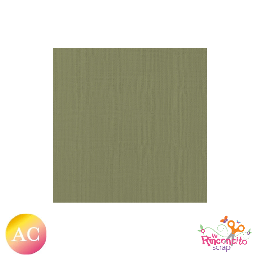 AC Cartulina 12X12 Oliva