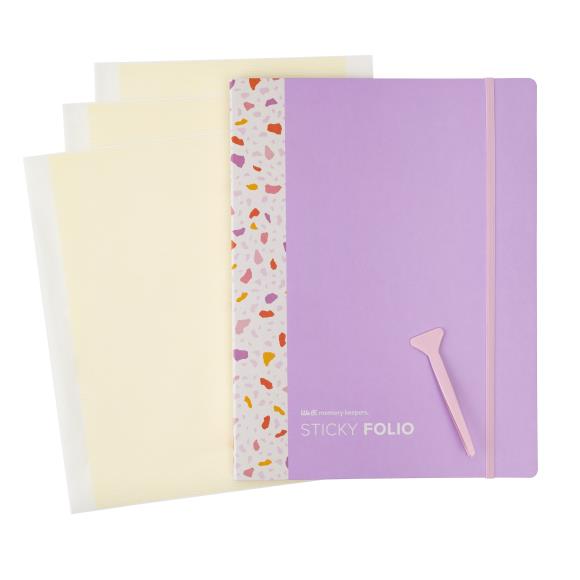 Folios Adhesivos Lila - Sticky Folio 8.5"X11"