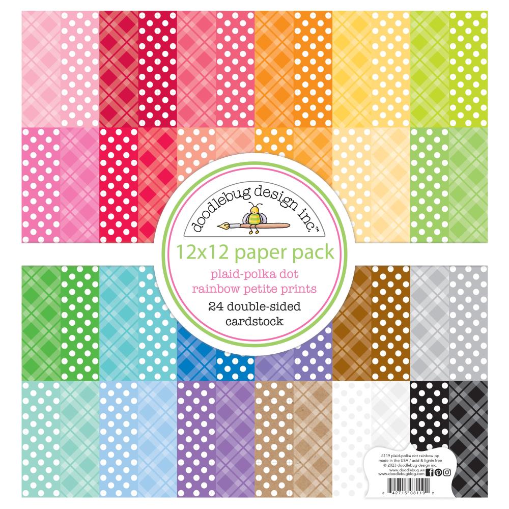 Block de Papel 12x12in - Cuadro y Puntos -