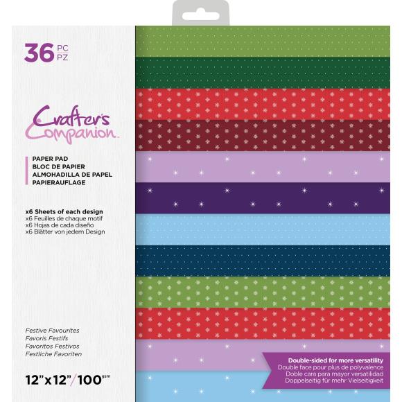 Crafters Companion - Block de Papel 12x12