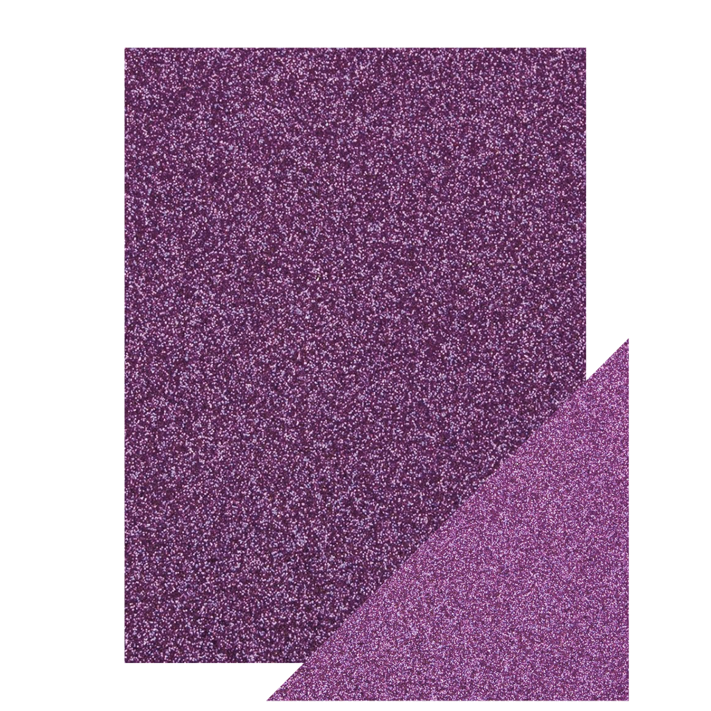 Craft Perfect Cartulina con Glitter  Morado 8,5 x 11 pulgadas.