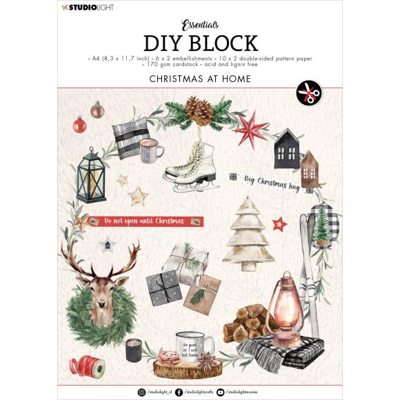 Christmas at Home - Block de Papel y adornos