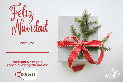 [REG-NAVIDAD50] Tarjeta de Regalo Navidad $50