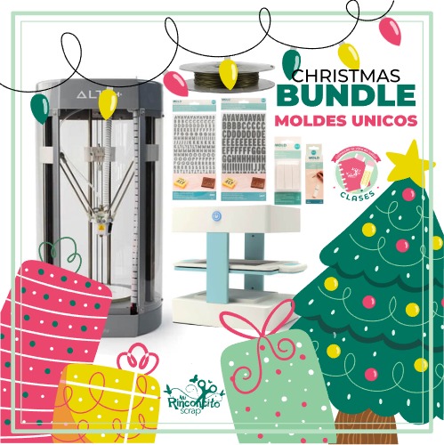 Christmas Bundle - Moldes Únicos Silhouette Alta y Mold Press