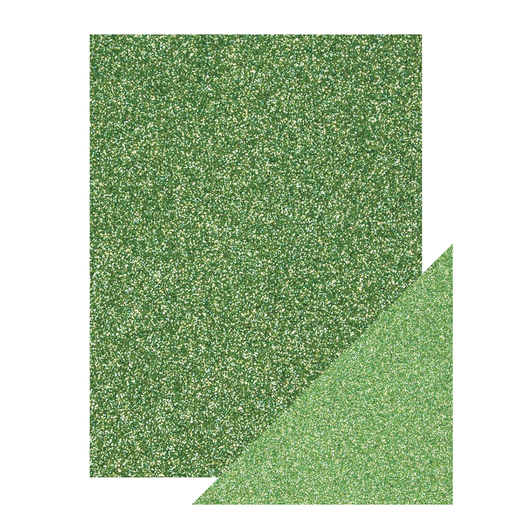 [605355] Craft Perfect Cartulina con Glitter  Verde 8,5 x 11 pulgadas.