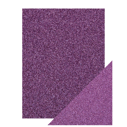 [605356] Craft Perfect Cartulina con Glitter  Morado 8,5 x 11 pulgadas.