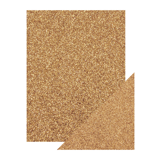 [605352] Craft Perfect Cartulina con Glitter  Oro 8,5 x 11 pulgadas.